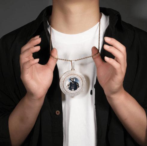 VVS Jewelry Thicc Fully Iced Custom Photo Pendant Necklace