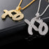 VVS Jewelry XO Cuban Chain Pendant Necklace
