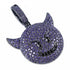 VVS Jewerly Iced Purple Devil Emoji Necklace