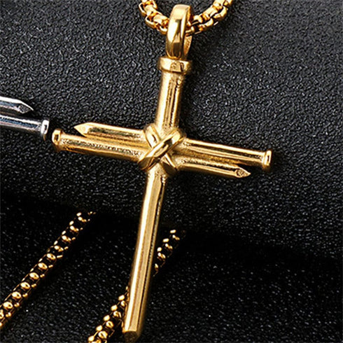 VVS Jewerly Nail Cross Pendant Chain