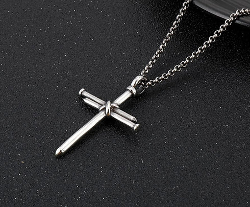VVS Jewerly Nail Cross Pendant Chain