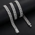 9mm VVS Moissanite Diamond 925 Sterling Silver Vermeil Cuban Chain