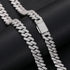 9mm VVS Moissanite Diamond 925 Sterling Silver Vermeil Cuban Chain