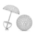 VVS Moissanite Button Round Stud Earrings