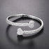 VVS Moissanite Heart Baguette S925 Sterling Silver Bangle