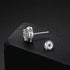 VVS Moissanite Moon S925 Silver Stud Earrings