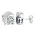 VVS Moissanite Moon S925 Silver Stud Earrings