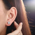 VVS Moissanite Square Diamond Stud Earring