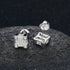 VVS Moissanite Square Diamond Stud Earring
