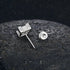 VVS Moissanite Square Diamond Stud Earring