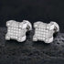 VVS Moissanite Square Diamond Stud Earring