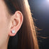 VVS Moissanite Square Diamond Stud Earring