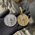 VVS Shine Cross and Guns Badge Iced Out Pendant