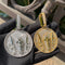 VVS Shine Cross and Guns Badge Iced Out Pendant