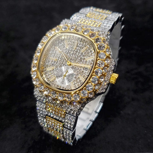 VVS Jewelry Chronograph Shine Iced out Watch