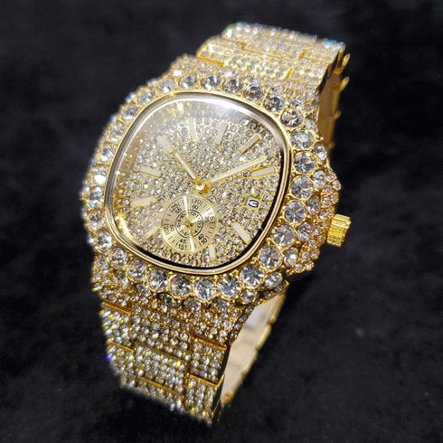 VVS Jewelry Chronograph Shine Iced out Watch
