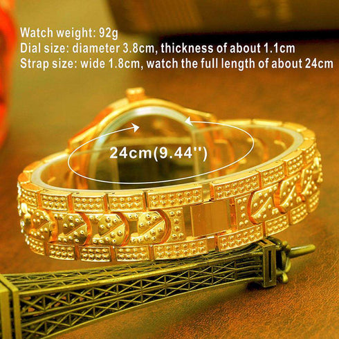 Timekeeper Bling Watch + Pendant Set