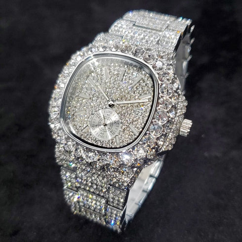 VVS Jewelry Chronograph Shine Iced out Watch