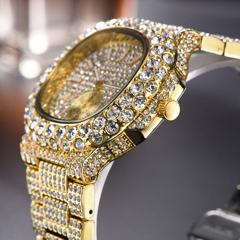 VVS Jewelry Chronograph Shine Iced out Watch