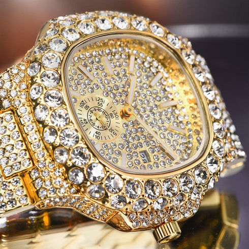 VVS Jewelry Chronograph Shine Iced out Watch