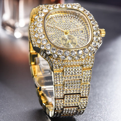 VVS Jewelry Chronograph Shine Iced out Watch