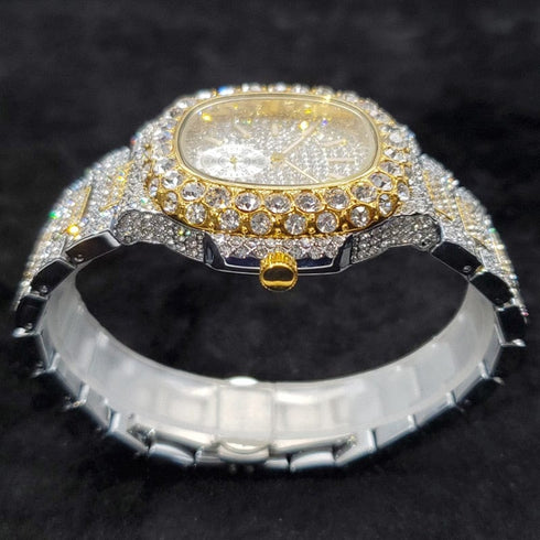 VVS Jewelry Chronograph Shine Iced out Watch