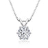 Moissanite Pendant 925 Silver Necklace