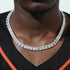 VVS Jewelry 9MM Prong Baguette White Gold Tennis Chain