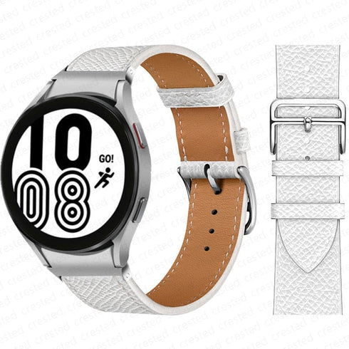 Two-Tone Leather Watch Strap for Smart Watches