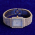 Women's Fully Iced Square Bling Watch