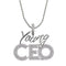 Young CEO Two Tone Iced Pendant Necklace