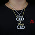 Young CEO Two Tone Iced Pendant Necklace