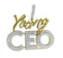 Young CEO Two Tone Iced Pendant Necklace