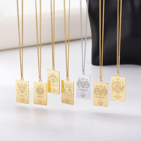Zodiac Sign Pendant Chain