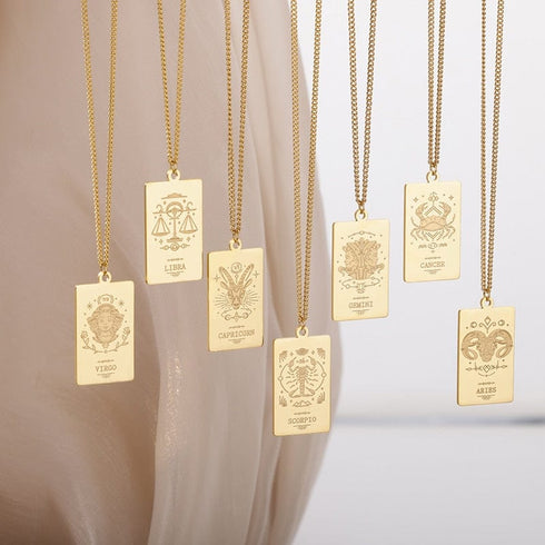 Zodiac Sign Pendant Chain
