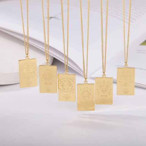 Zodiac Sign Pendant Chain