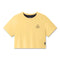 W082. SUPIMA® Ice-Skin™ Reversible Crop Tee - Amber/Black