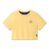 W082. SUPIMA® Ice-Skin™ Reversible Crop Tee - Amber/Black