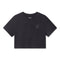 W082. SUPIMA® Ice-Skin™ Reversible Crop Tee - Black/Black