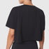 W082. SUPIMA® Ice-Skin™ Reversible Crop Tee - Black/Black