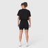 W082. SUPIMA® Ice-Skin™ Reversible Crop Tee - Black/Black