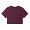 W082. SUPIMA® Ice-Skin™ Reversible Crop Tee - Merlot/Black
