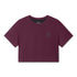 W082. SUPIMA® Ice-Skin™ Reversible Crop Tee - Merlot/Black