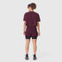 W082. SUPIMA® Ice-Skin™ Reversible Crop Tee - Merlot/Black