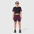 W082. SUPIMA® Ice-Skin™ Reversible Crop Tee - Merlot/Black