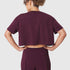 W082. SUPIMA® Ice-Skin™ Reversible Crop Tee - Merlot/Black