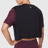 W082. SUPIMA® Ice-Skin™ Reversible Crop Tee - Merlot/Black