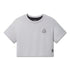 W082. SUPIMA® Ice-Skin™ Reversible Crop Tee - Slate Grey/Black