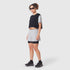 W082. SUPIMA® Ice-Skin™ Reversible Crop Tee - Slate Grey/Black
