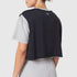 W082. SUPIMA® Ice-Skin™ Reversible Crop Tee - Slate Grey/Black
